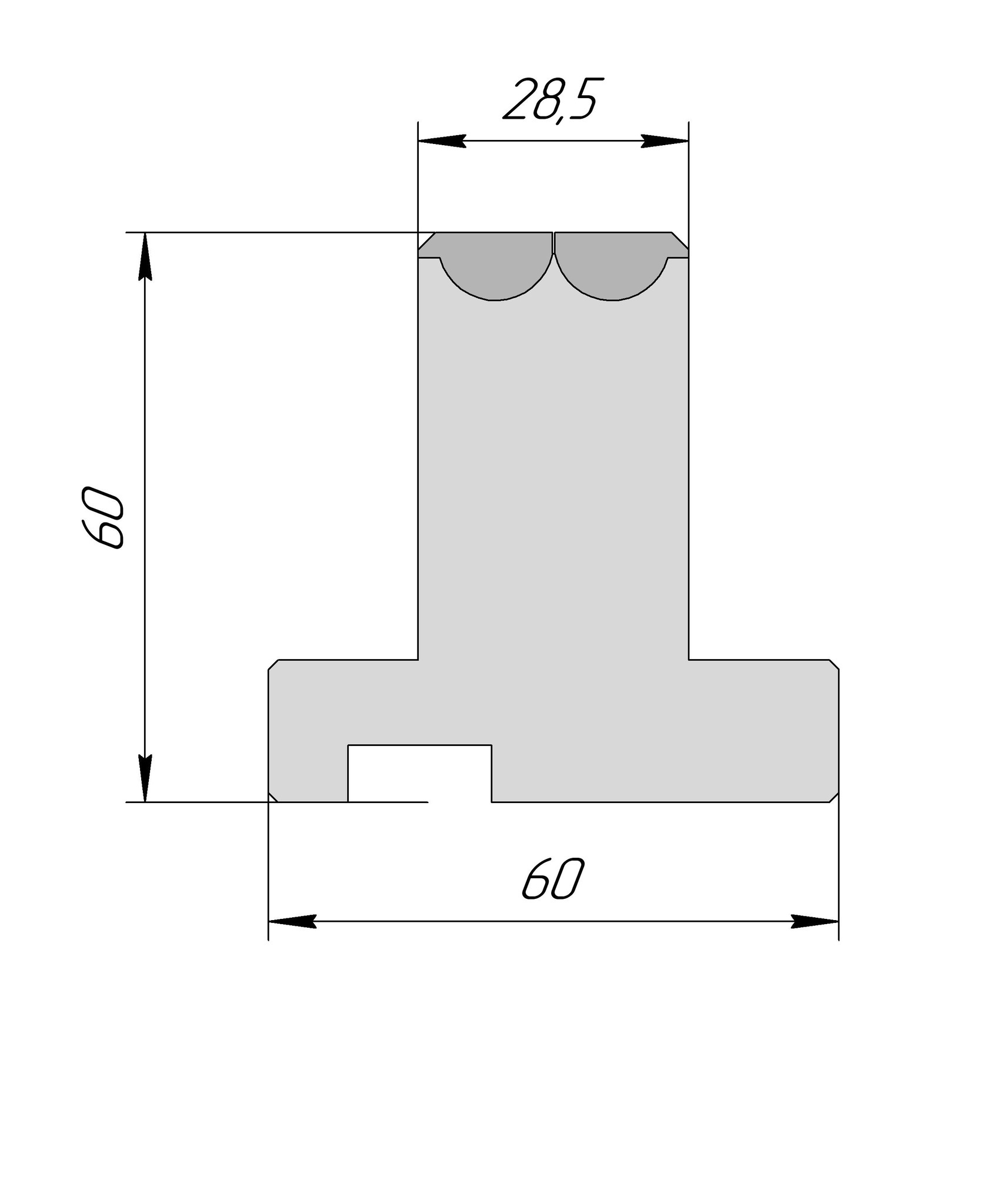 Матрица Wing Bend RVP 601 V7 H60