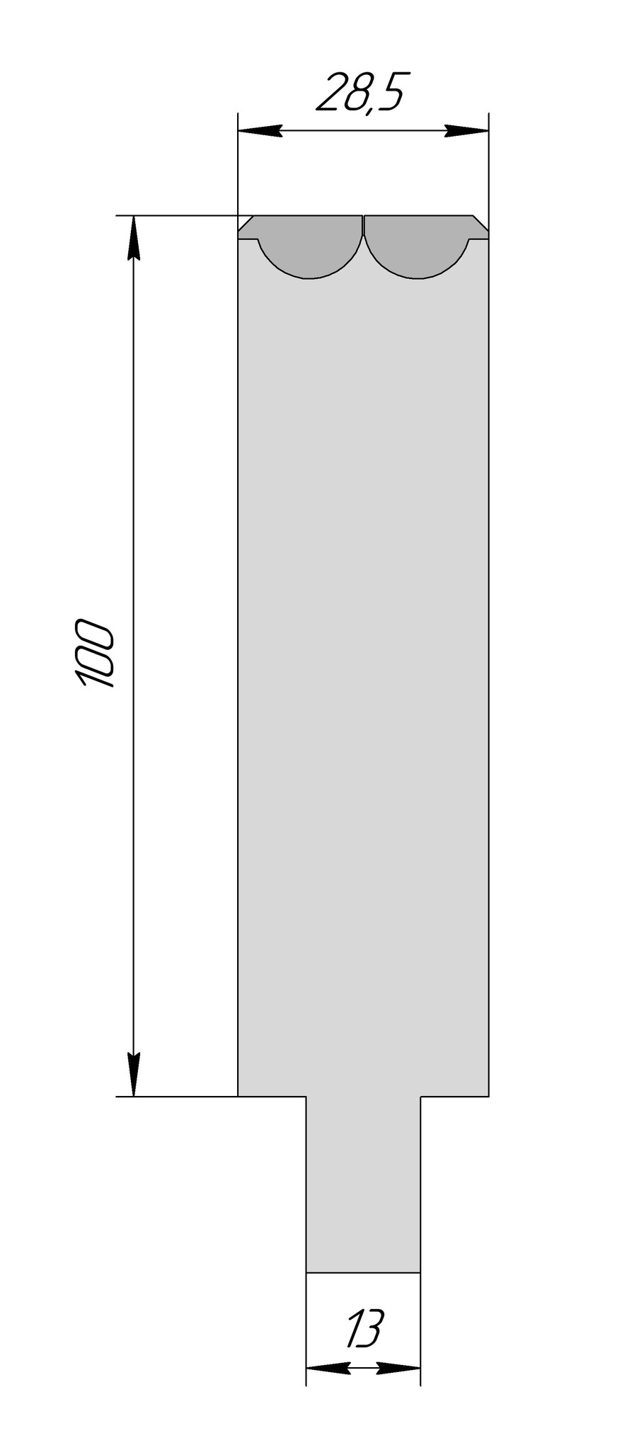 Матрица Wing Bend RVT 1002 V13 H100