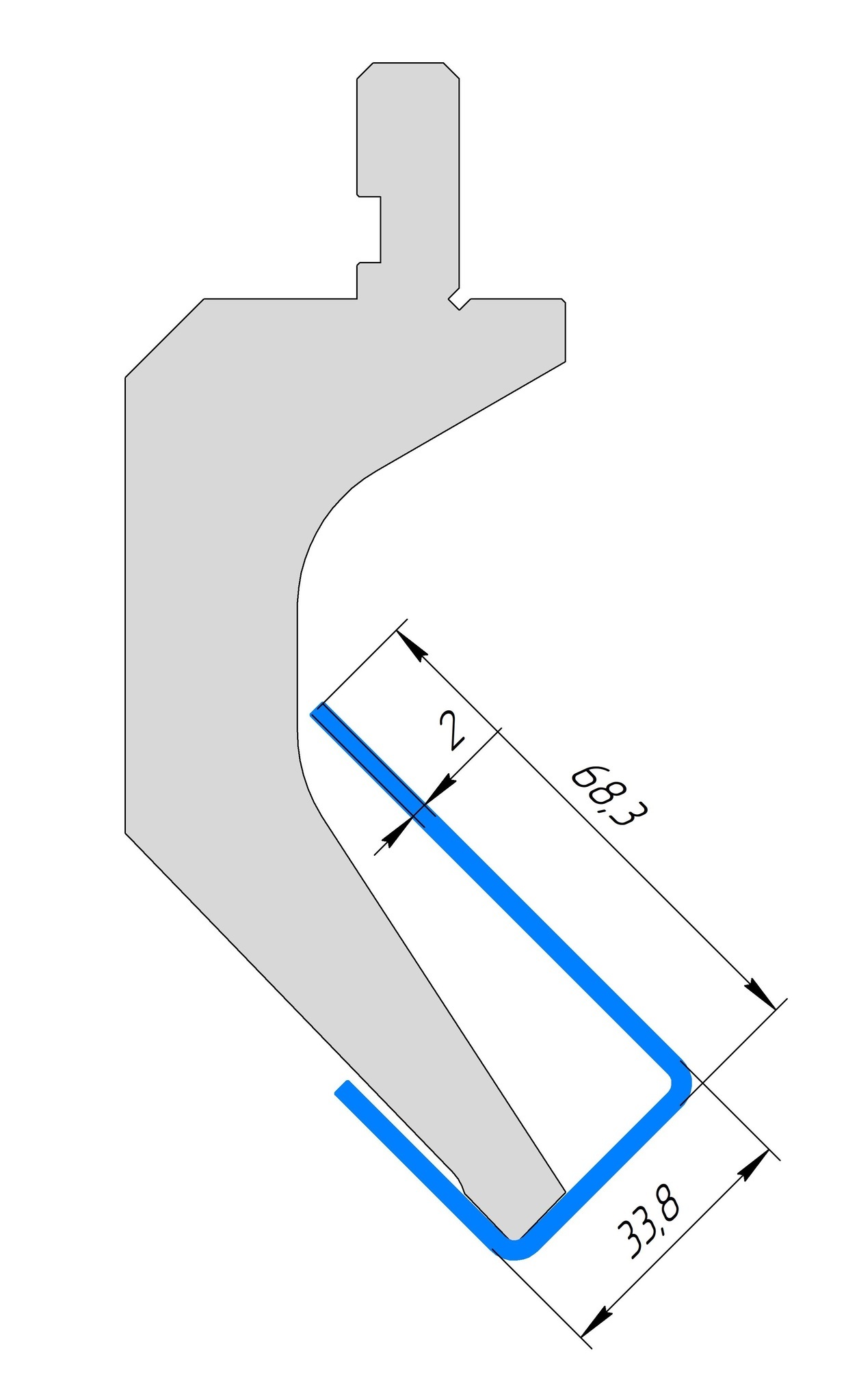 Пуансон AP 1061 88° H120 R0,8