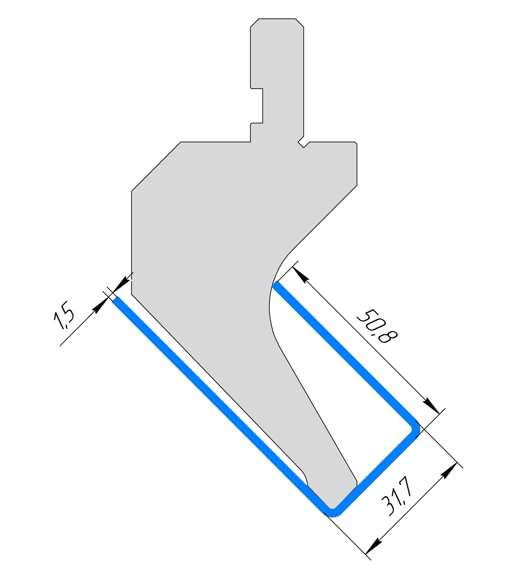 Пуансон AP 1014 88° H89,65 R0,8