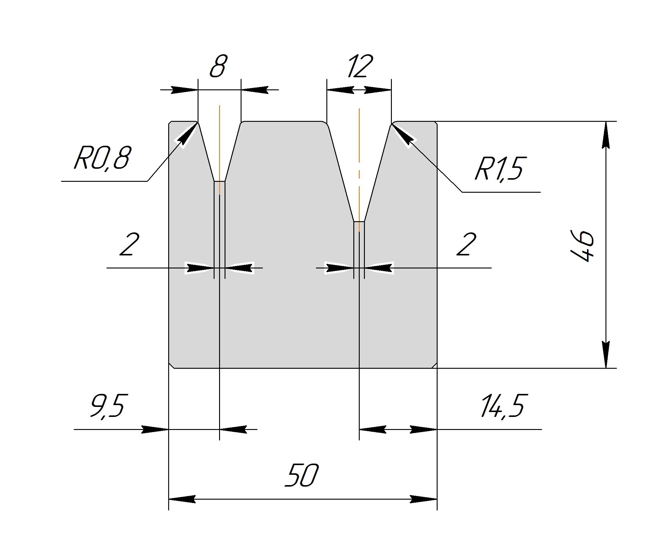 2V матрица AM 2047 30° V8 V12 H46