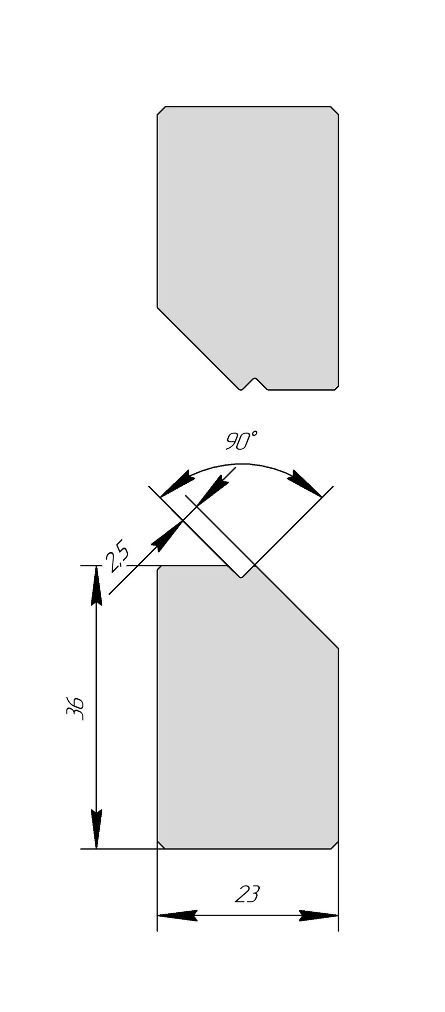 Z-вставки AZI 1275 90° Z2,5