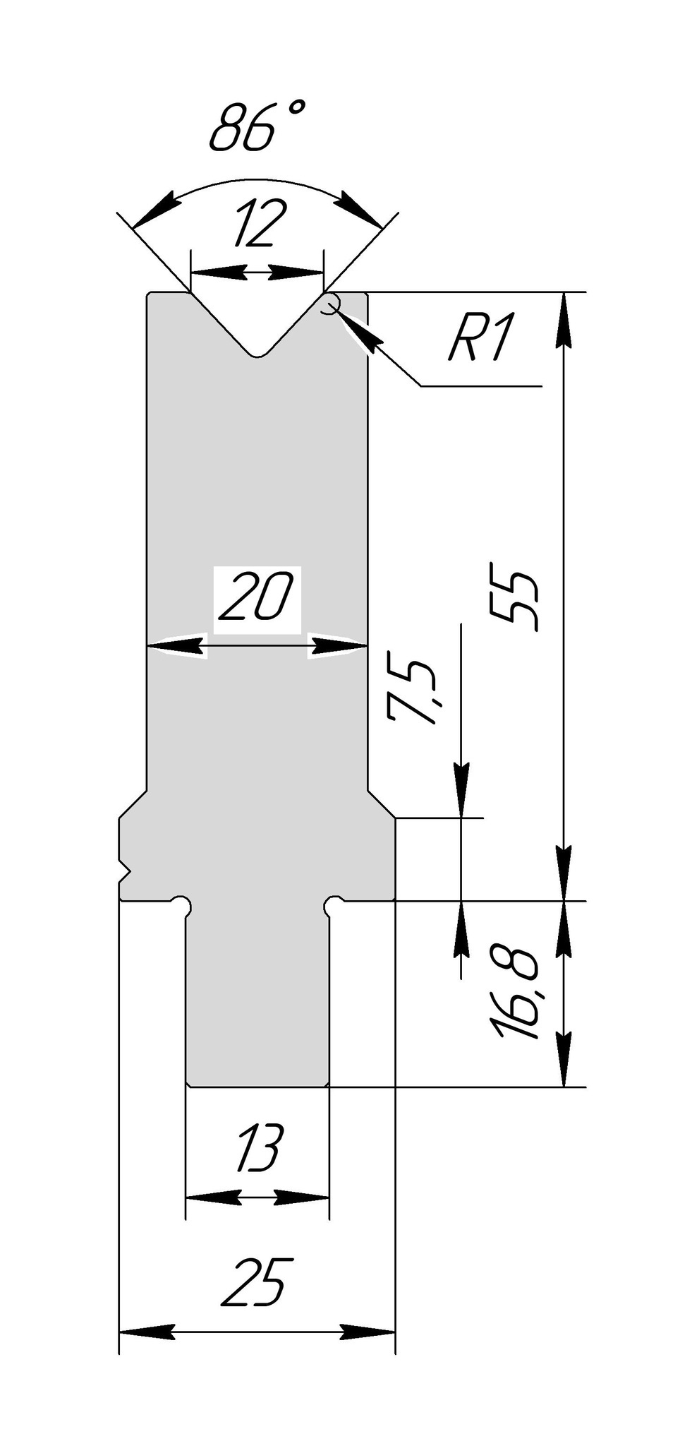 Матрица WM 3253 86° H55 V12