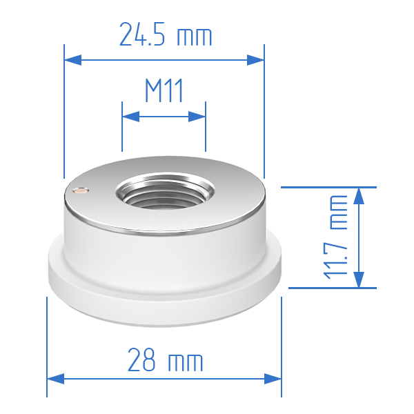 P0571-1051-00001 Керамический держатель сопла KT B2 D28 M11