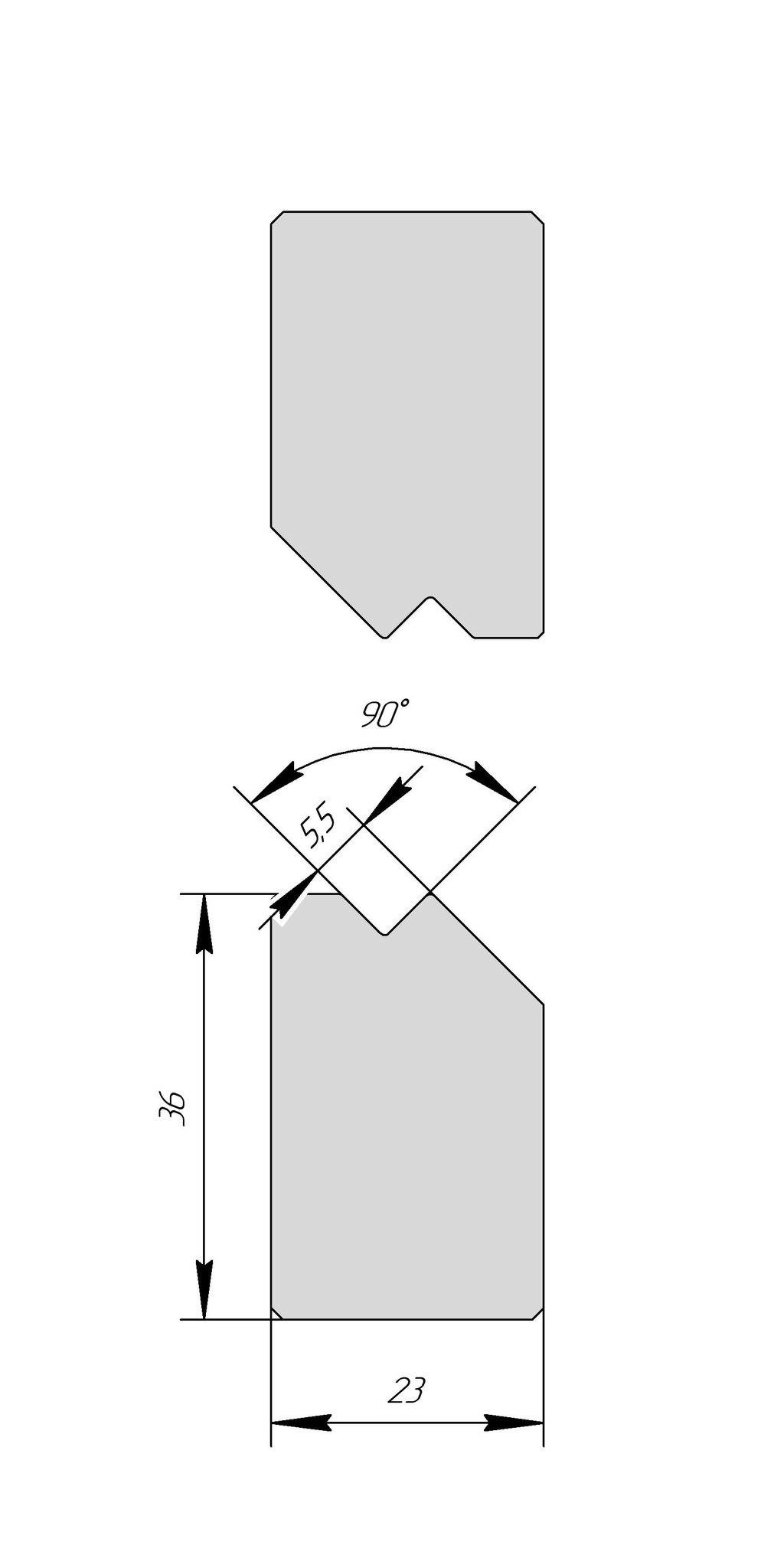 Z-вставки AZI 1139 90° Z5,5