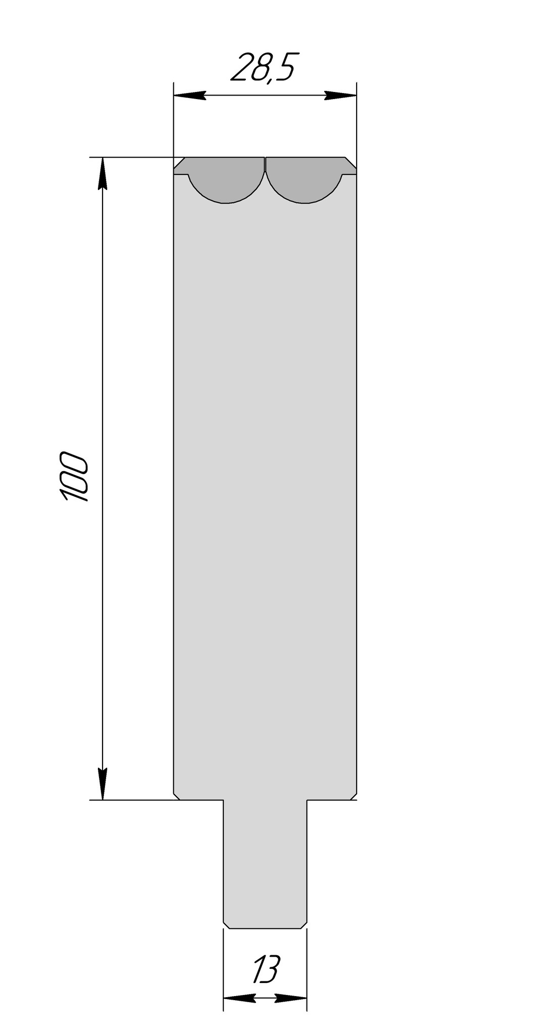 Матрица Wing Bend RVT 1001 V7 H100