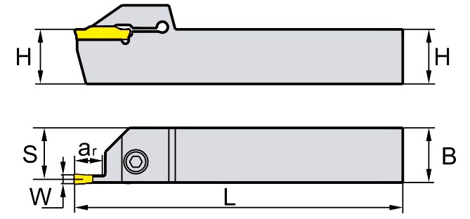 QEGD2525R22, Державка ZCC-CT