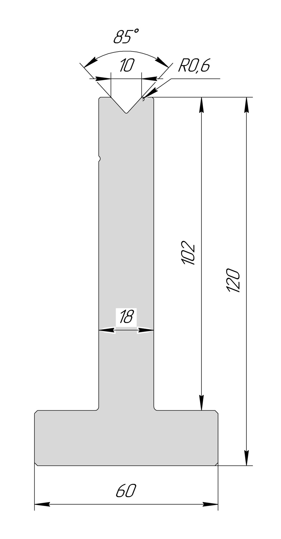 T-матрица AT 3095 85° V10 H120