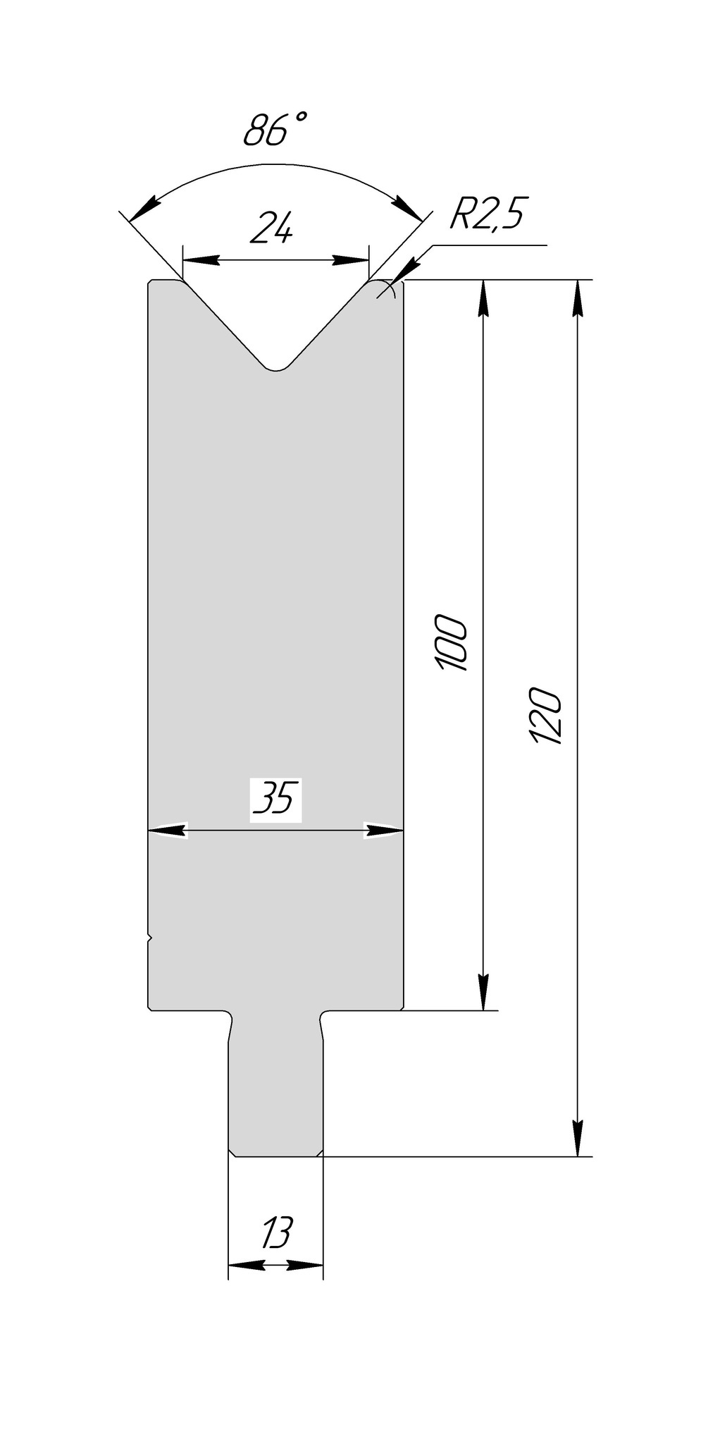 Матрица TM 3215 86° V24 H100