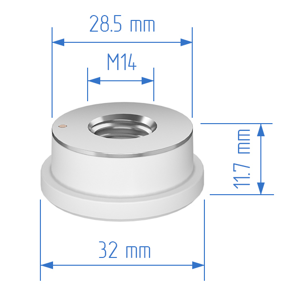 120274100B Керамический держатель сопла D32 M14