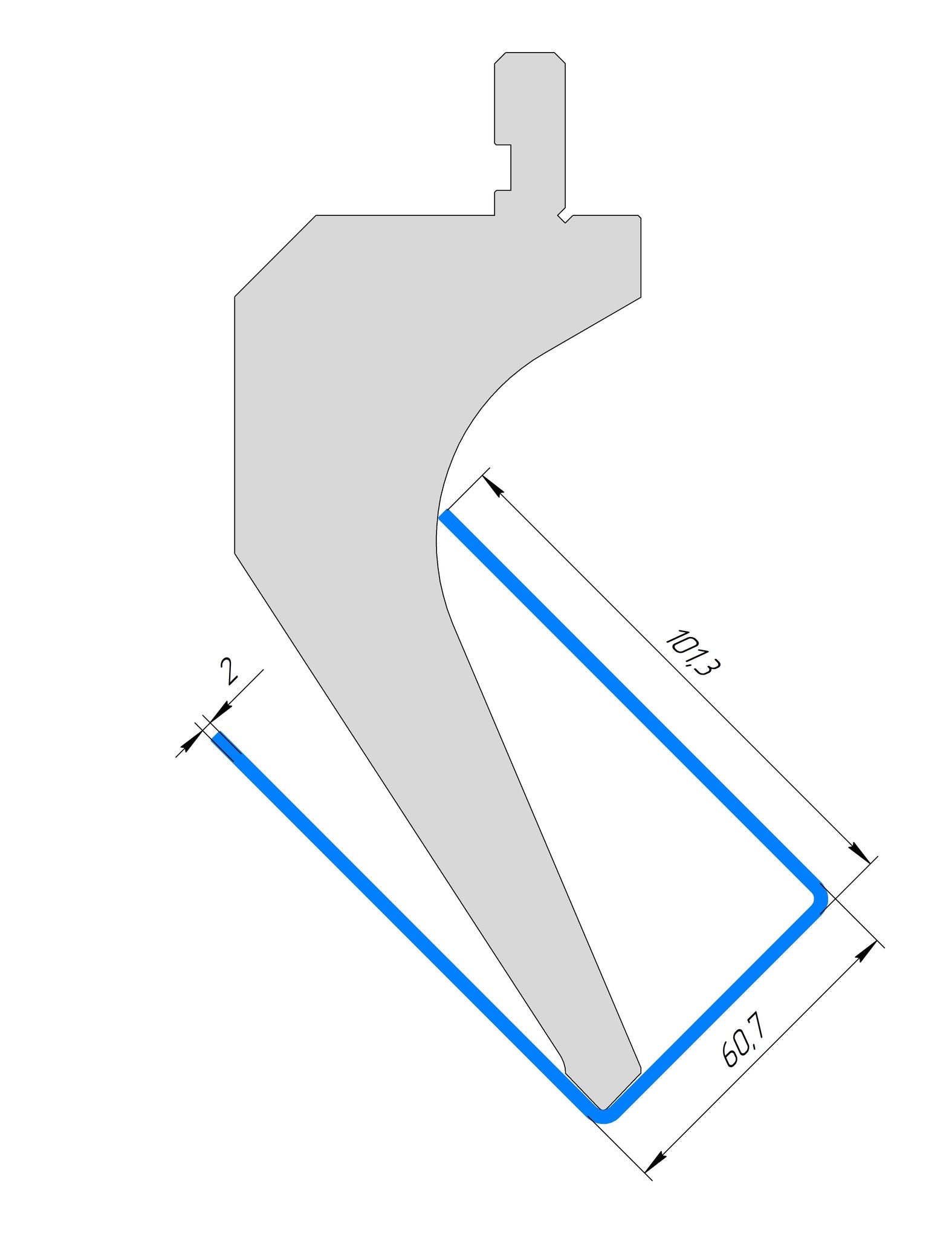 Пуансон AP 1031 88° H165 R0,8