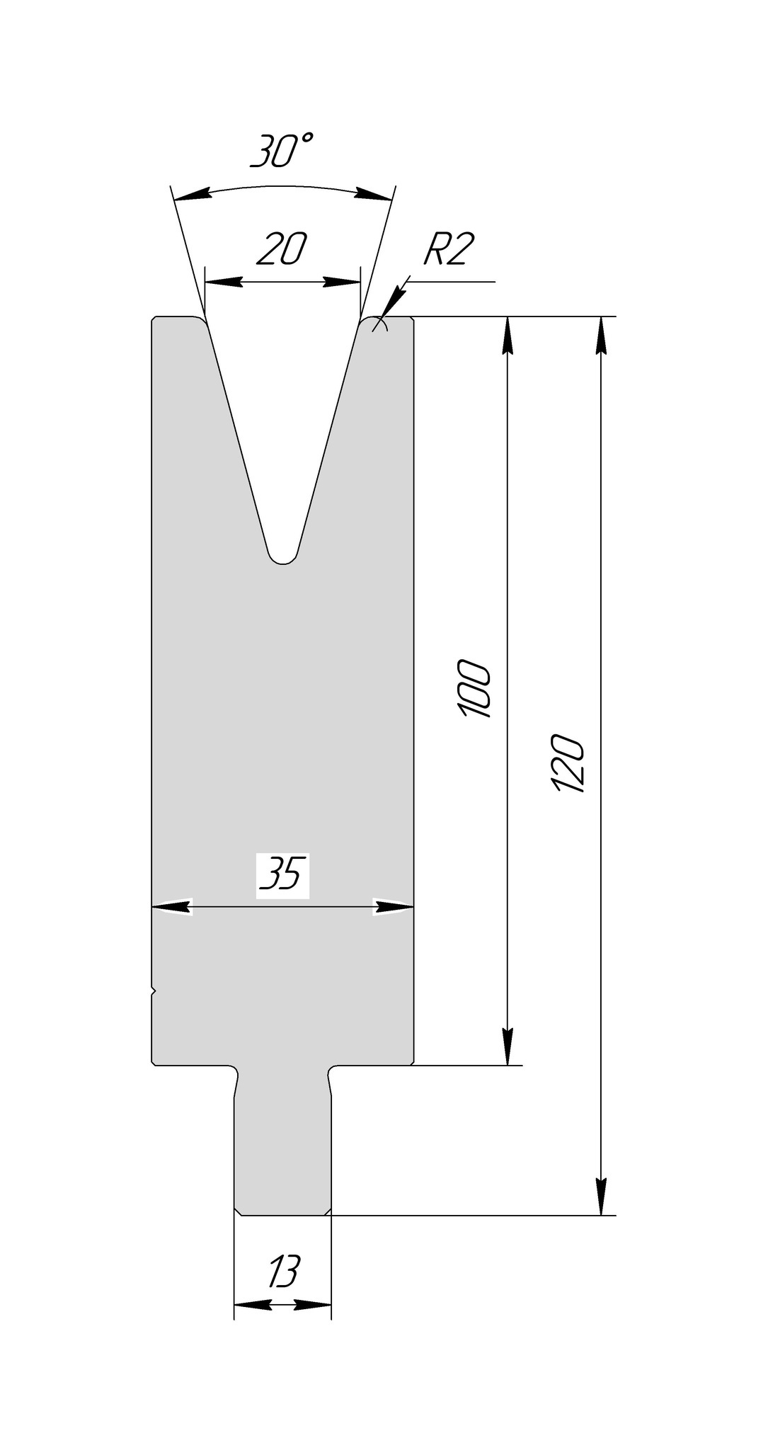 Матрица TM 3211 30° V20 H100