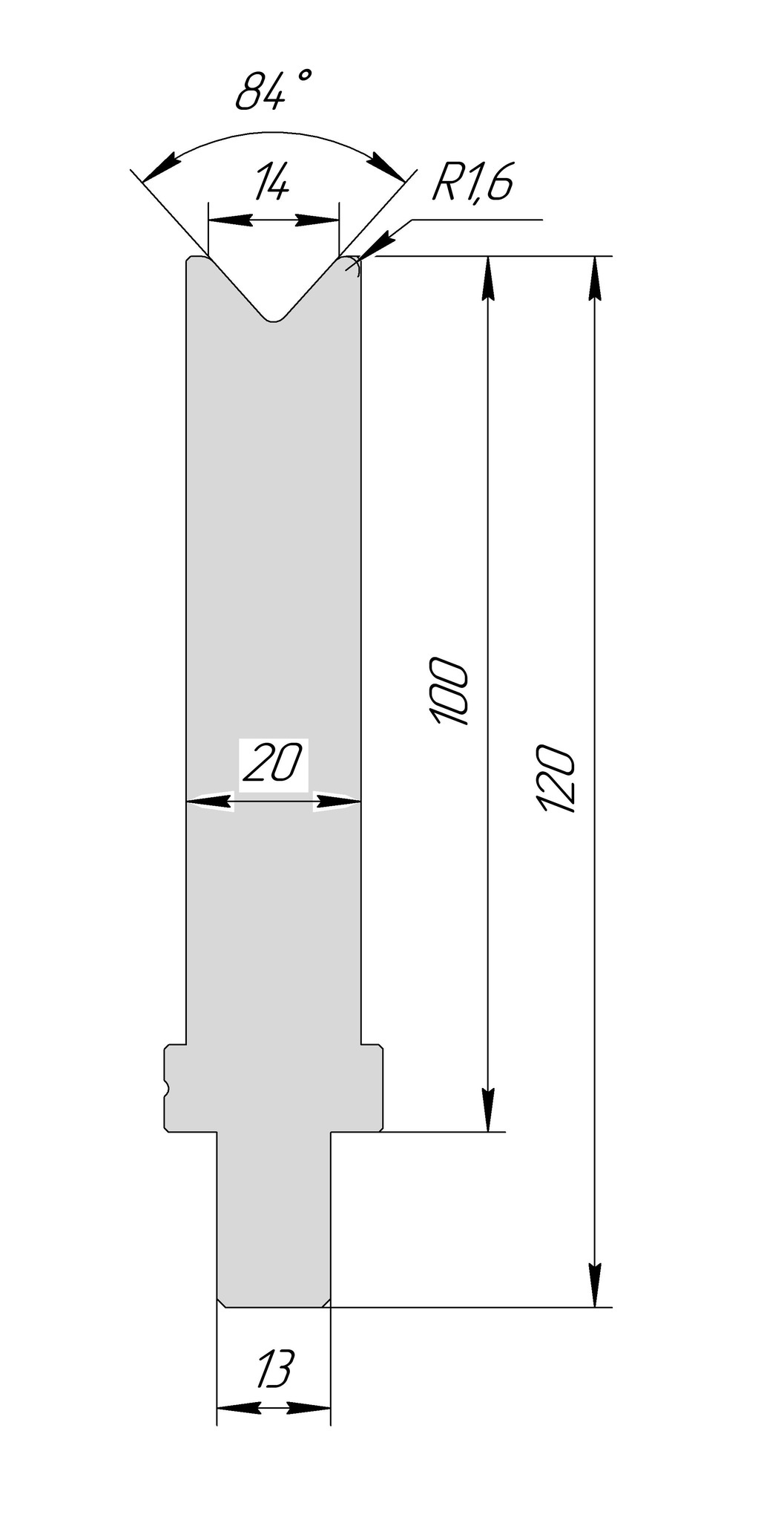 Матрица TM 3244 84° V14 H100