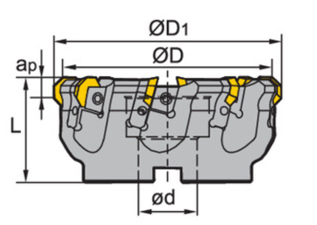 FMA04-160-B40-OF07-10, Фреза ZCC-CT