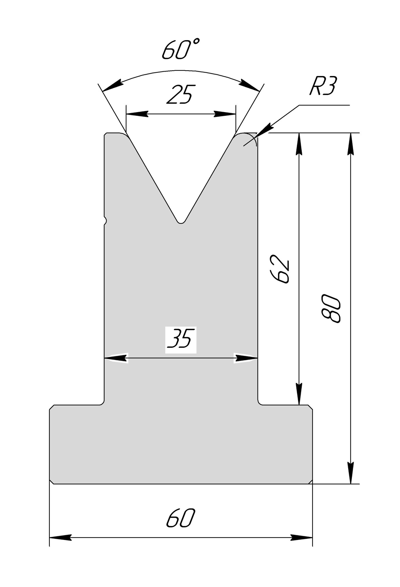 T-матрица AT 3025 60° V25 H80