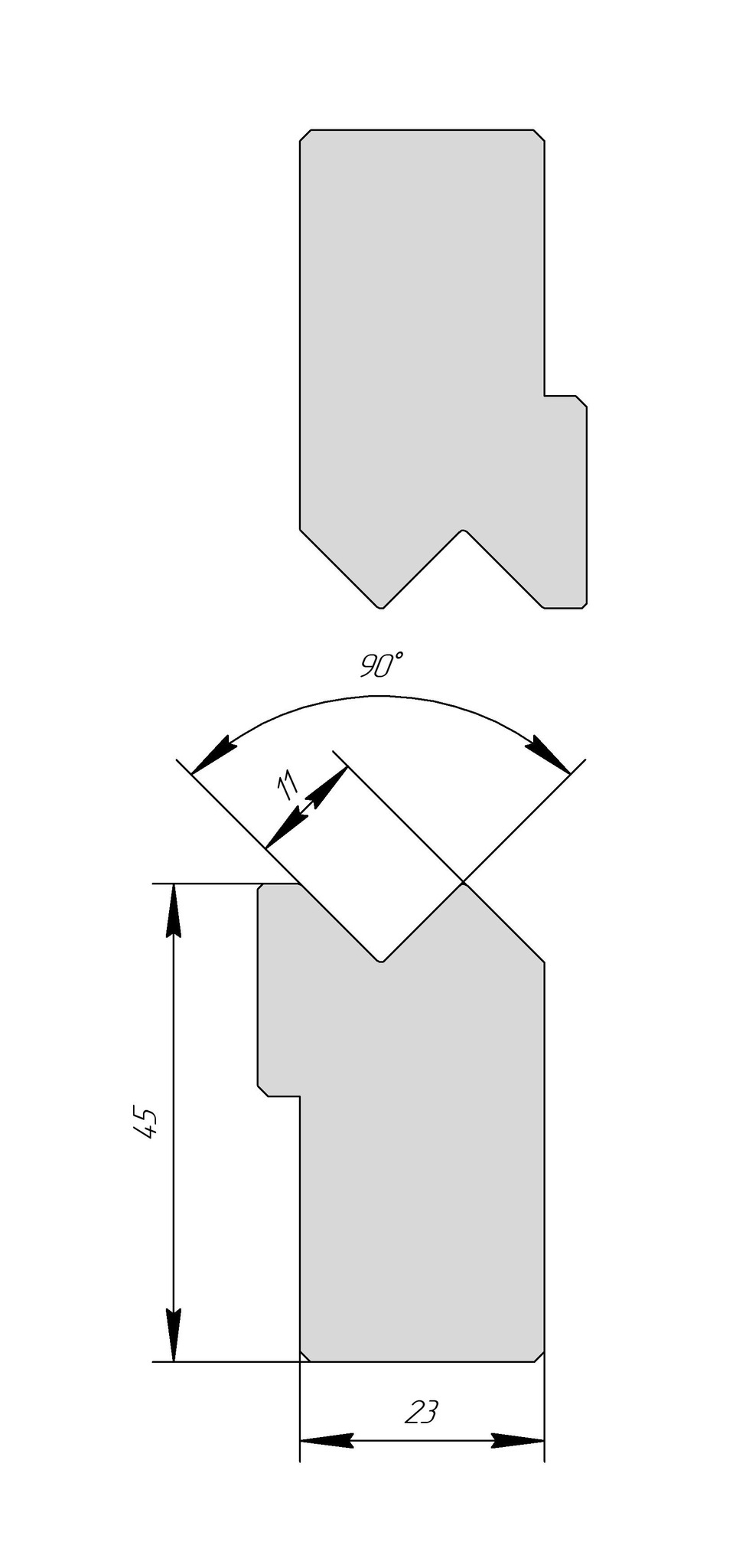 Z-вставки AZI 1147 90° Z11