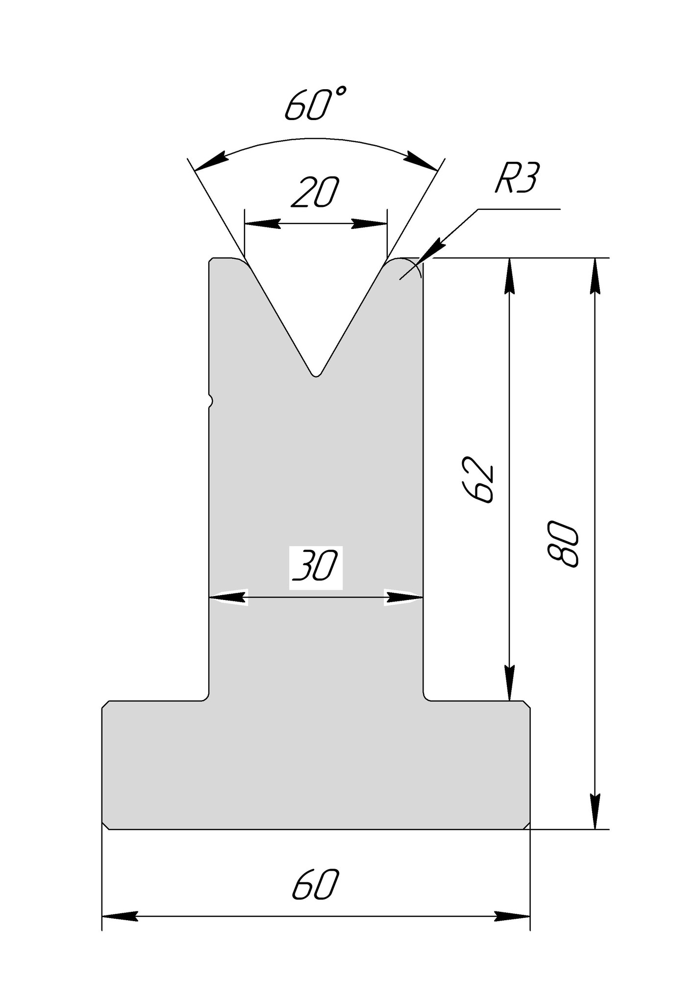 T-матрица AT 3024 60° V20 H80