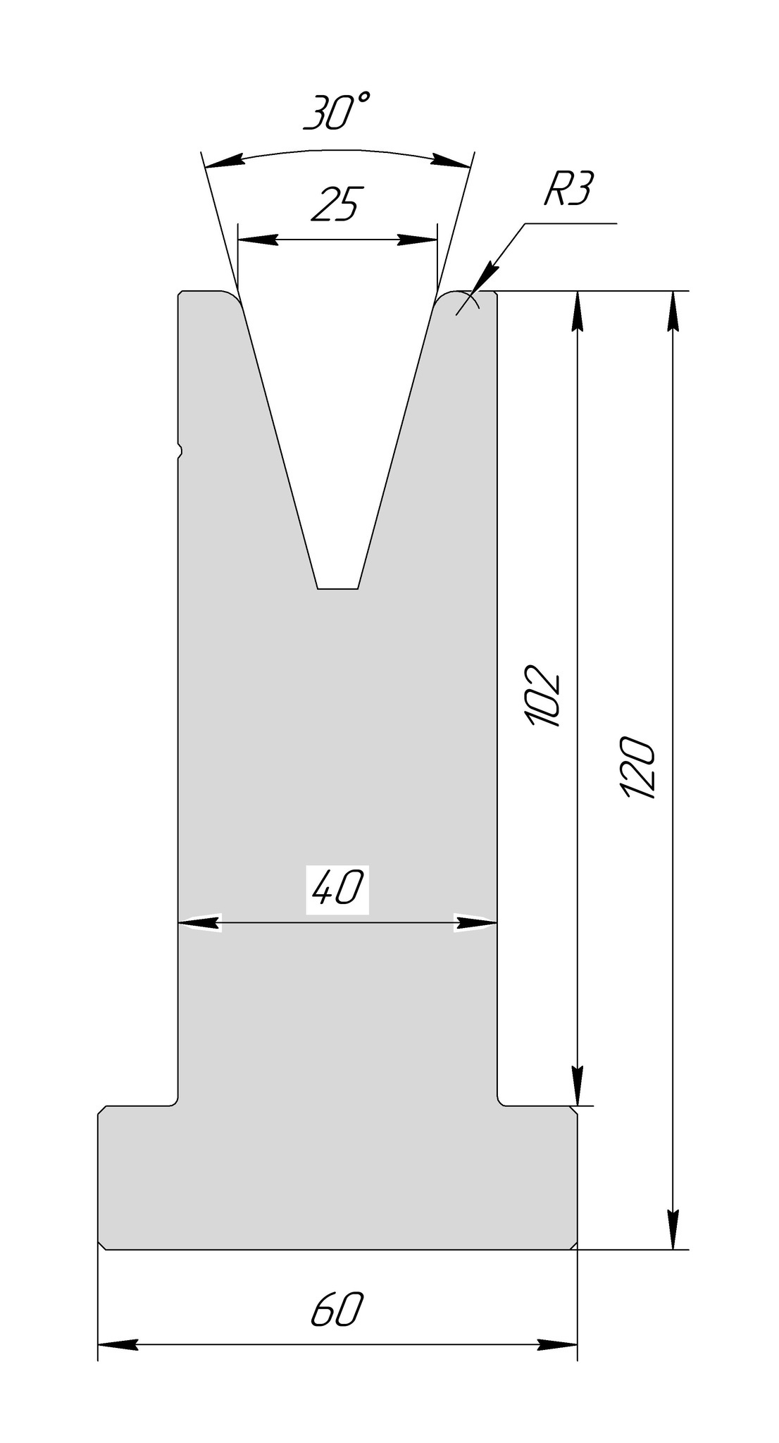 T-матрица AT 3079 30° V25 H120