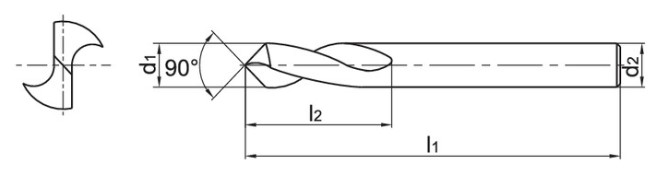 1143SC90-1000 KDG303, Сверло ZCC-CT