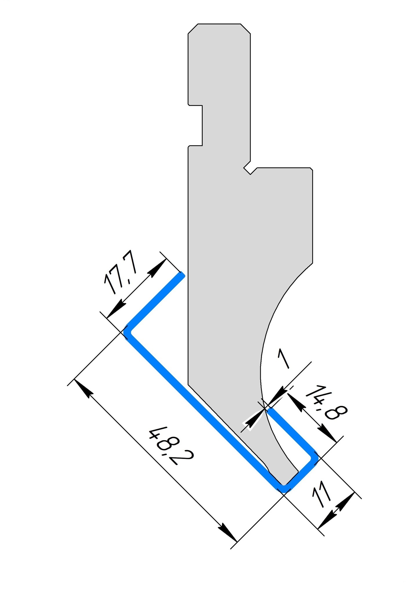 Пуансон AP 1049 88° H66,40 R0,6