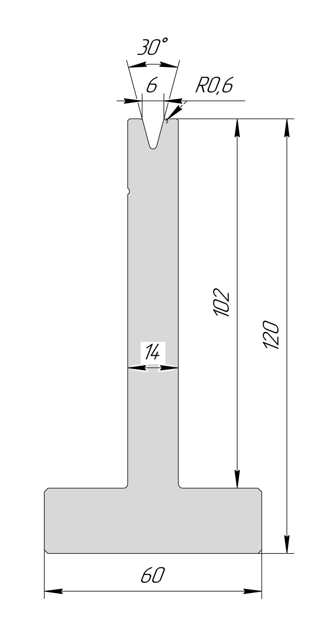 T-матрица AT 3073 30° V6 H120