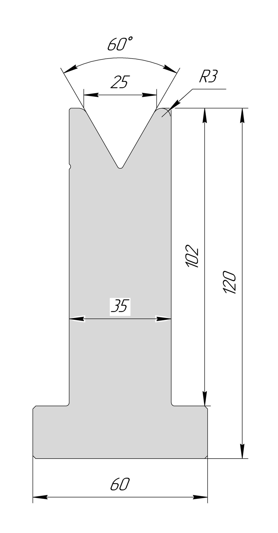 T-матрица AT 3065 60° V25 H120