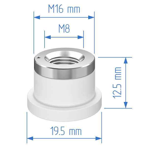 120572008B Керамический держатель сопла 3D D19,5 M8